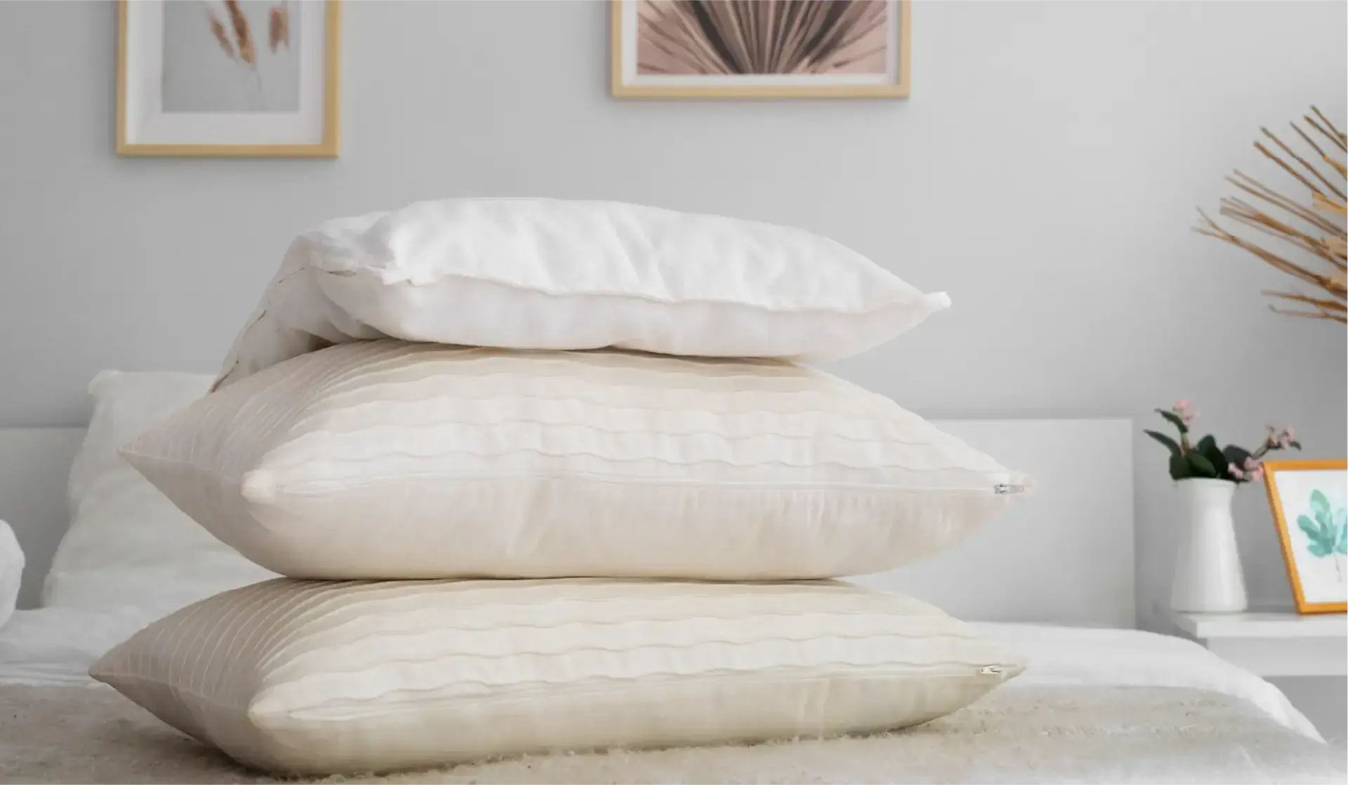 Articulos de baño y ropa de cama limpios